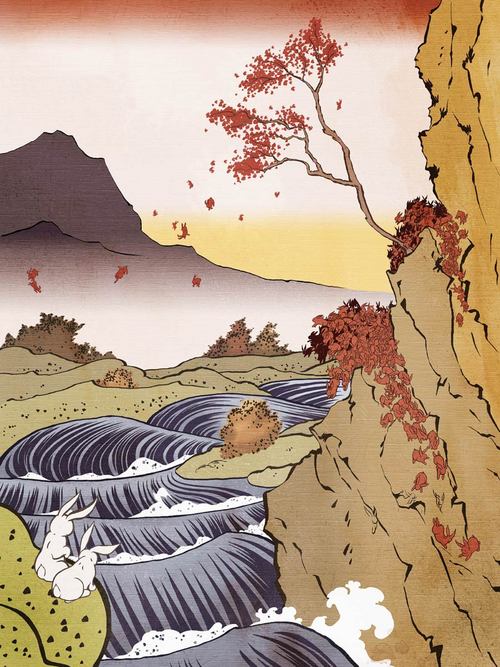 Kozyndan . Print The Bunnies Fall Nucleus Art Gallery and Store